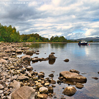 Buy canvas prints of The South Shore of Loch Rannoch, Perthshire Scotland by Navin Mistry