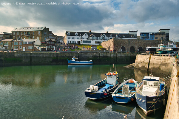 Seahouses Harbour Northumberland, England  Picture Board by Navin Mistry