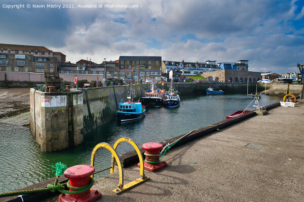 Seahouses Harbour Northumberland England  Picture Board by Navin Mistry