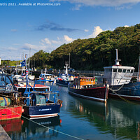 Buy canvas prints of Fishing Boats in Eyemouth Harbour by Navin Mistry