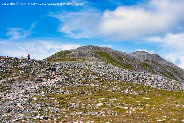 The boulder field at the summit of Schiehallion  Picture Board by Navin Mistry