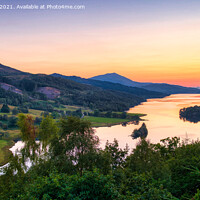 Buy canvas prints of The Queen's View, Loch Tummel, near Pitlochry by Navin Mistry