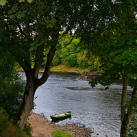 Buy canvas prints of Taymount Salmon Fishing, River Tay, Scotland by Navin Mistry