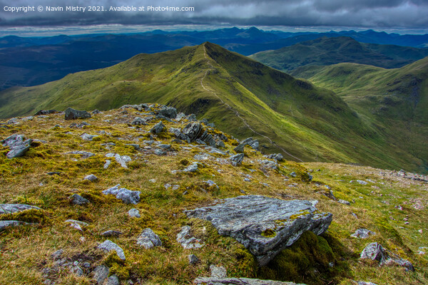 A view of Beinn Ghlas,  Perthshire, Scotland Picture Board by Navin Mistry
