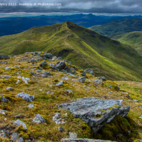 Buy canvas prints of A view of Beinn Ghlas,  Perthshire, Scotland by Navin Mistry