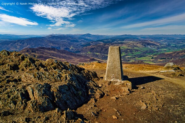 Summit of Ben Vrackie, Perthshire, Scotland Picture Board by Navin Mistry