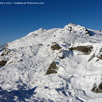 Buy canvas prints of Summit of Ben Ledi in Winter by Navin Mistry