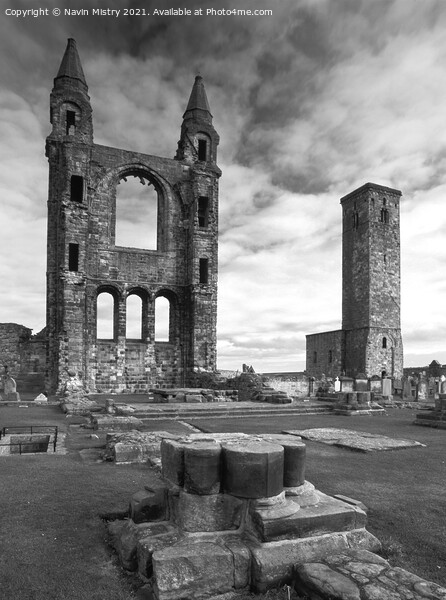 St Andrews Cathedral East Neuk of Fife Scotland Picture Board by Navin Mistry