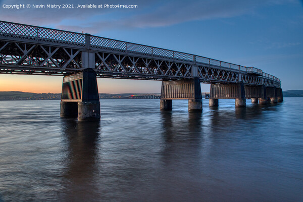 The Tay Rail Bridge, Dundee, Scotland Picture Board by Navin Mistry