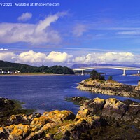 Buy canvas prints of The Skye Bridge, Kyle of Lochalsh Scotland by Navin Mistry
