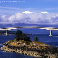 Buy canvas prints of The Skye Bridge at the Kyle of Lochalsh by Navin Mistry