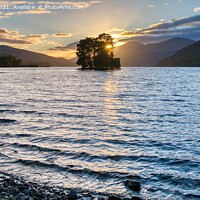 Buy canvas prints of Loch Tay Sunset  by Navin Mistry