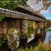 Buy canvas prints of Perth West Railway Bridge (Tay Viaduct at Perth)  by Navin Mistry