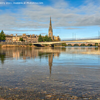 Buy canvas prints of Perth Scotland and the River Tay by Navin Mistry