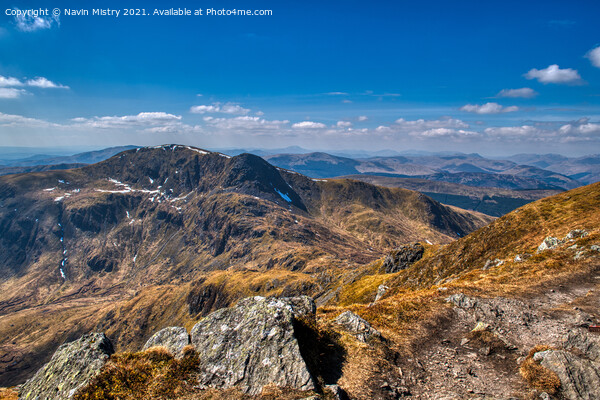 A view of Stuc a Chroin (Munro 975 m)  Picture Board by Navin Mistry