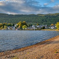 Buy canvas prints of A view of the Kenmore and the banks of Loch Tay by Navin Mistry