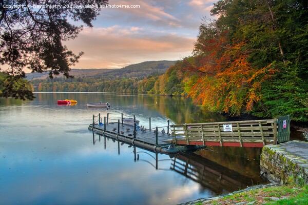 Loch Faskally in Autumn Picture Board by Navin Mistry