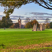 Buy canvas prints of A view of the South Inch, Perth, Scotland in Autumn by Navin Mistry