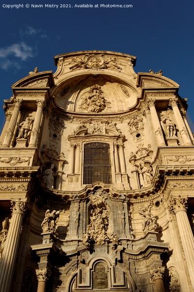 A view of The Cathedral of Murcia, Spain Picture Board by Navin Mistry