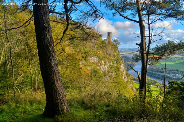 Kinnoull Tower and the River Tay, Perth, Scotland Picture Board by Navin Mistry