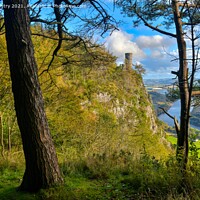 Buy canvas prints of Kinnoull Tower and the River Tay, Perth, Scotland by Navin Mistry
