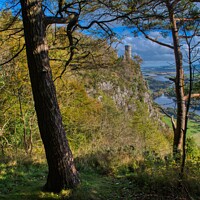 Buy canvas prints of Kinnoull Hill Tower and the River Tay Perth Scotland by Navin Mistry