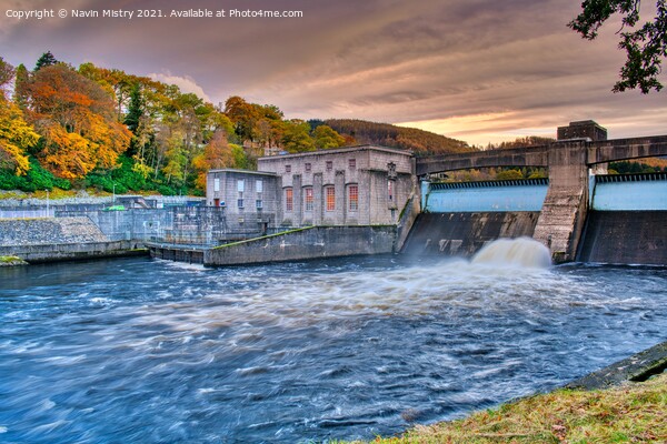 Pitlochry Hydroelectric Dam, Perthshire Picture Board by Navin Mistry