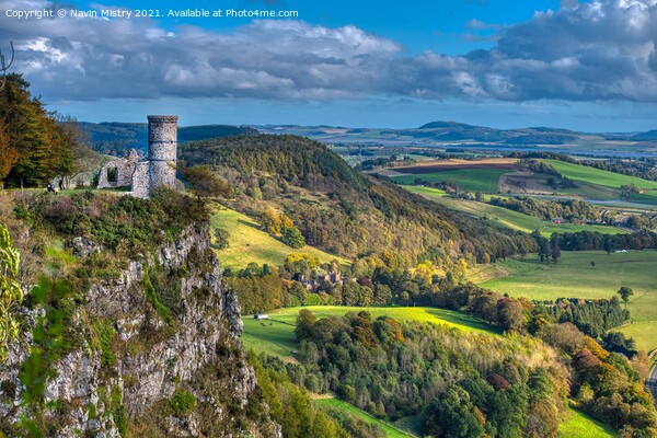 A view of Kinnoull Hill Tower, Perth Scotland Picture Board by Navin Mistry