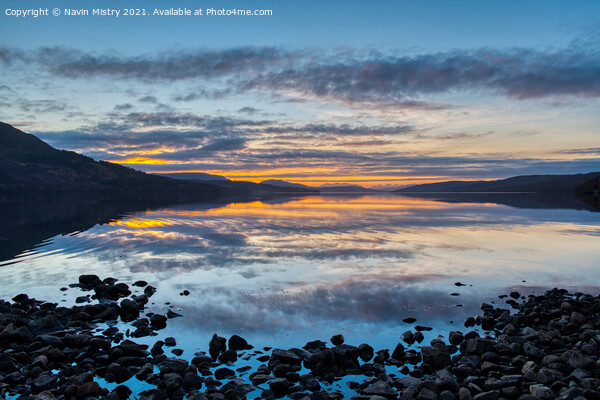 Sunset on Loch Rannoch  Picture Board by Navin Mistry