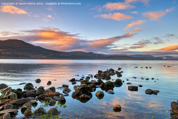 Loch Rannoch Dawn  Picture Board by Navin Mistry
