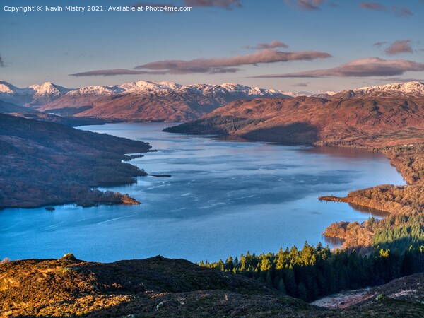 A view of Loch Katrine from Ben A'an Picture Board by Navin Mistry