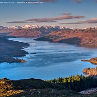 Buy canvas prints of A view of Loch Katrine from Ben A'an by Navin Mistry