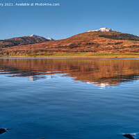 Buy canvas prints of Ben Ledi and the still waters of Loch Venachar by Navin Mistry