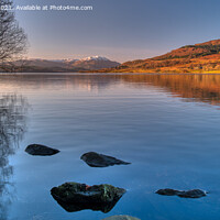 Buy canvas prints of A view of Loch Venachar and Ben Venue by Navin Mistry