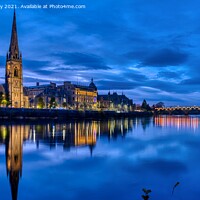 Buy canvas prints of Perth Scotland and The River Tay by Navin Mistry