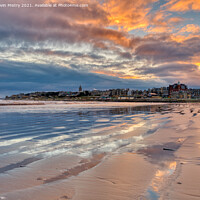 Buy canvas prints of Sunrise at West Sands Beach St. Andrews by Navin Mistry