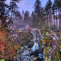 Buy canvas prints of The Falls of Bruar, Perthshire by Navin Mistry