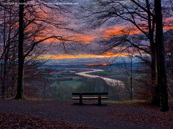 Sunrise from Kinnoull Hill Picture Board by Navin Mistry