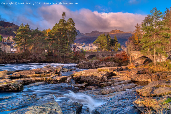  The Falls Of Dochart Killin, Scotland Picture Board by Navin Mistry
