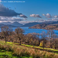 Buy canvas prints of A view of Loch Tay looking towards Killin  by Navin Mistry