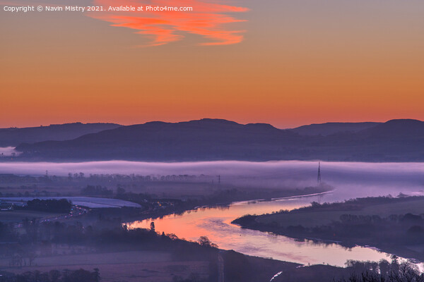 River Tay Sunrise   Picture Board by Navin Mistry