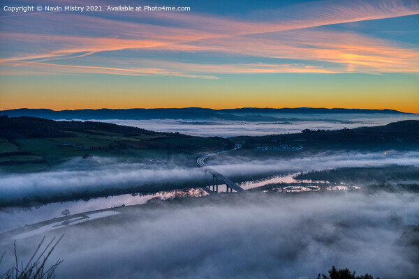 Mist over the River Tay, Perth Picture Board by Navin Mistry