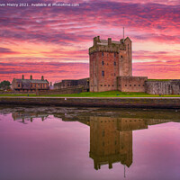 Buy canvas prints of Dawn at Broughty Castle  by Navin Mistry