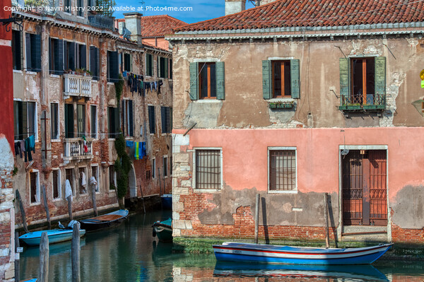 A scene from the back streets of Venice  Picture Board by Navin Mistry