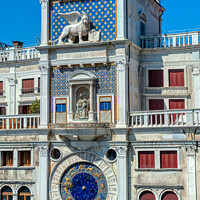 Buy canvas prints of St Mark's Clocktower Venice by Navin Mistry