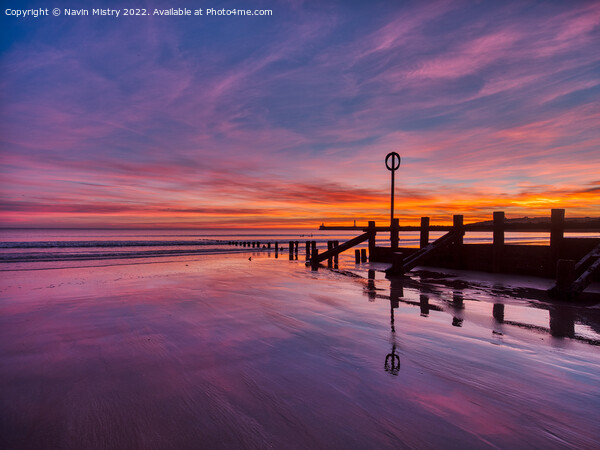 Aberdeen Beach Sunrise Picture Board by Navin Mistry