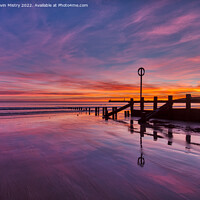 Buy canvas prints of Aberdeen Beach Sunrise by Navin Mistry