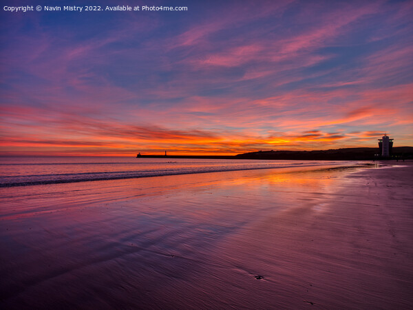 Aberdeen Beach Sunrise 2 Picture Board by Navin Mistry