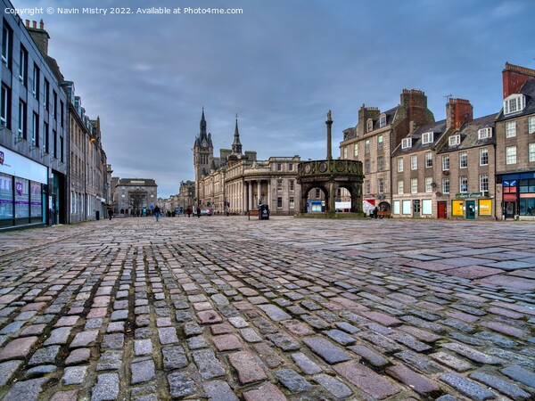 Castlegate and the Mercat Cross, Aberdeen Picture Board by Navin Mistry