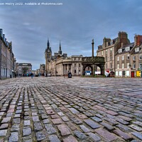 Buy canvas prints of Castlegate and the Mercat Cross, Aberdeen by Navin Mistry